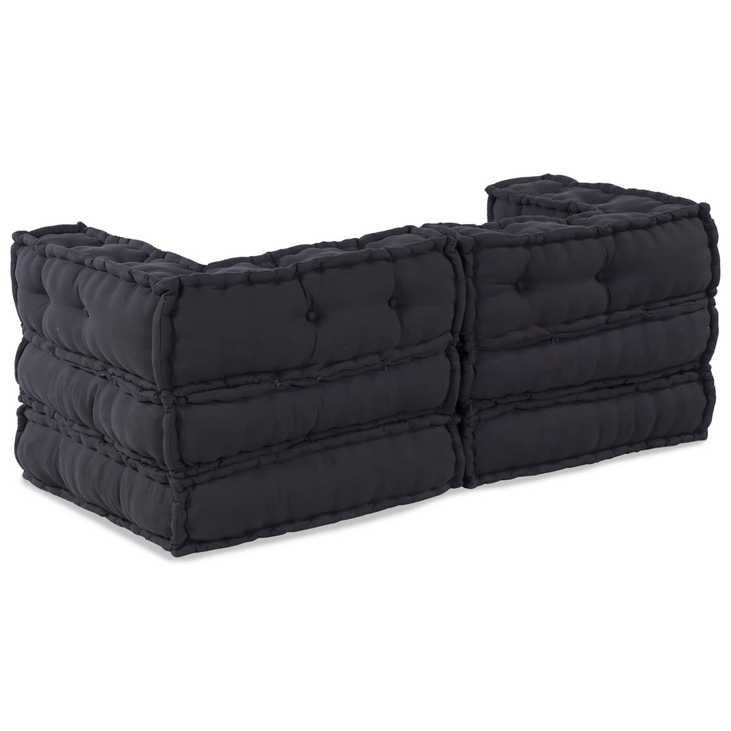 Vidaxl canapé modulable 2 pcs anthracite 140 x 70 x 56 cm tissu