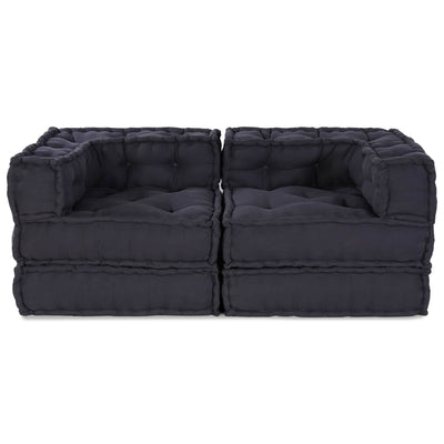Vidaxl canapé modulable 2 pcs anthracite 140 x 70 x 56 cm tissu