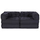 Vidaxl canapé modulable 2 pcs anthracite 140 x 70 x 56 cm tissu
