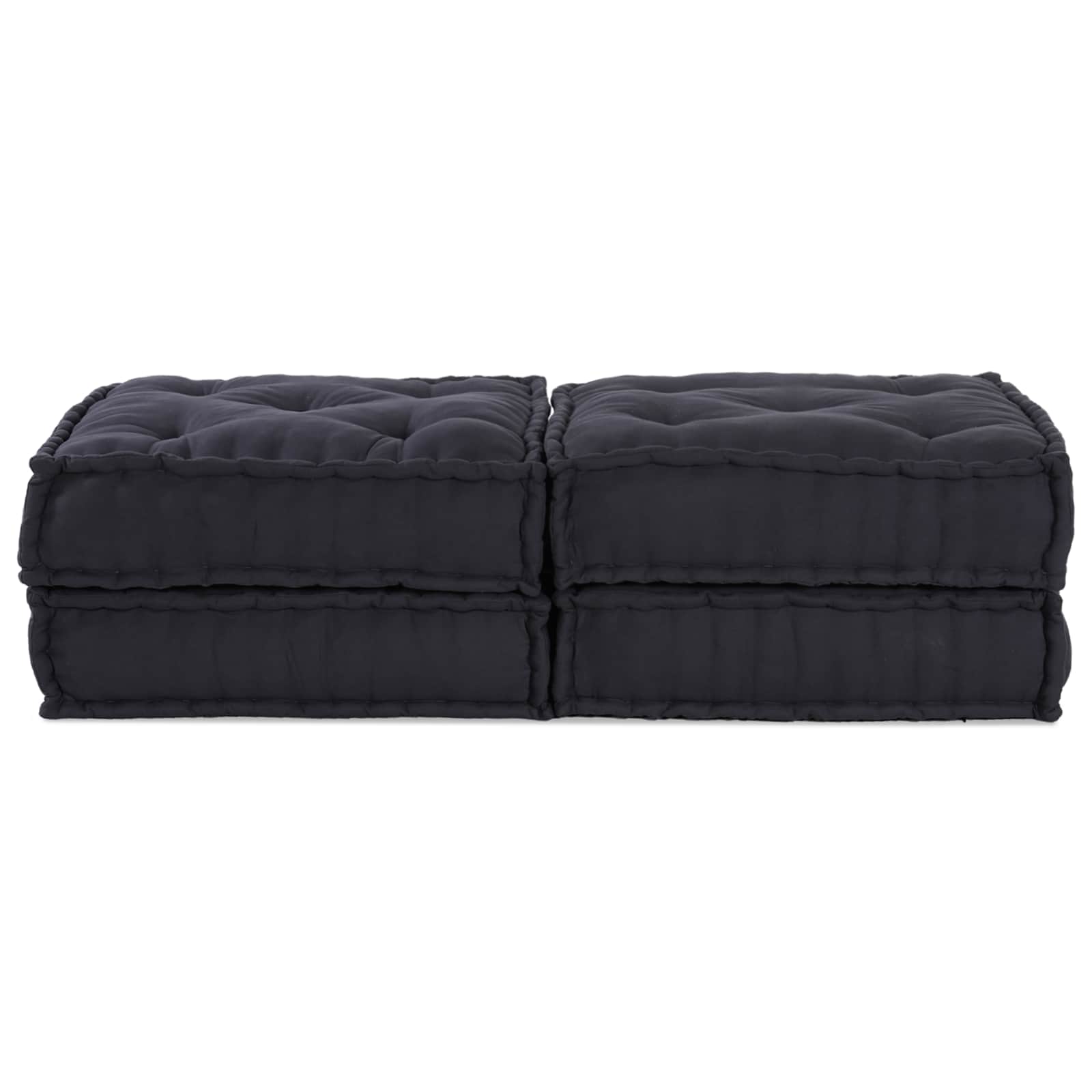 Vidaxl canapé modulable 2 pcs anthracite 140 x 70 x 36 cm tissu