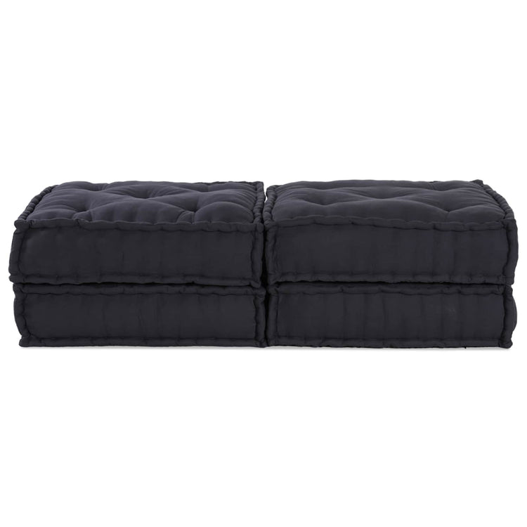 Vidaxl canapé modulable 2 pcs anthracite 140 x 70 x 36 cm tissu