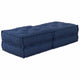 Vidaxl canapé modulable 2 pcs indigo 140 x 70 x 36 cm tissu