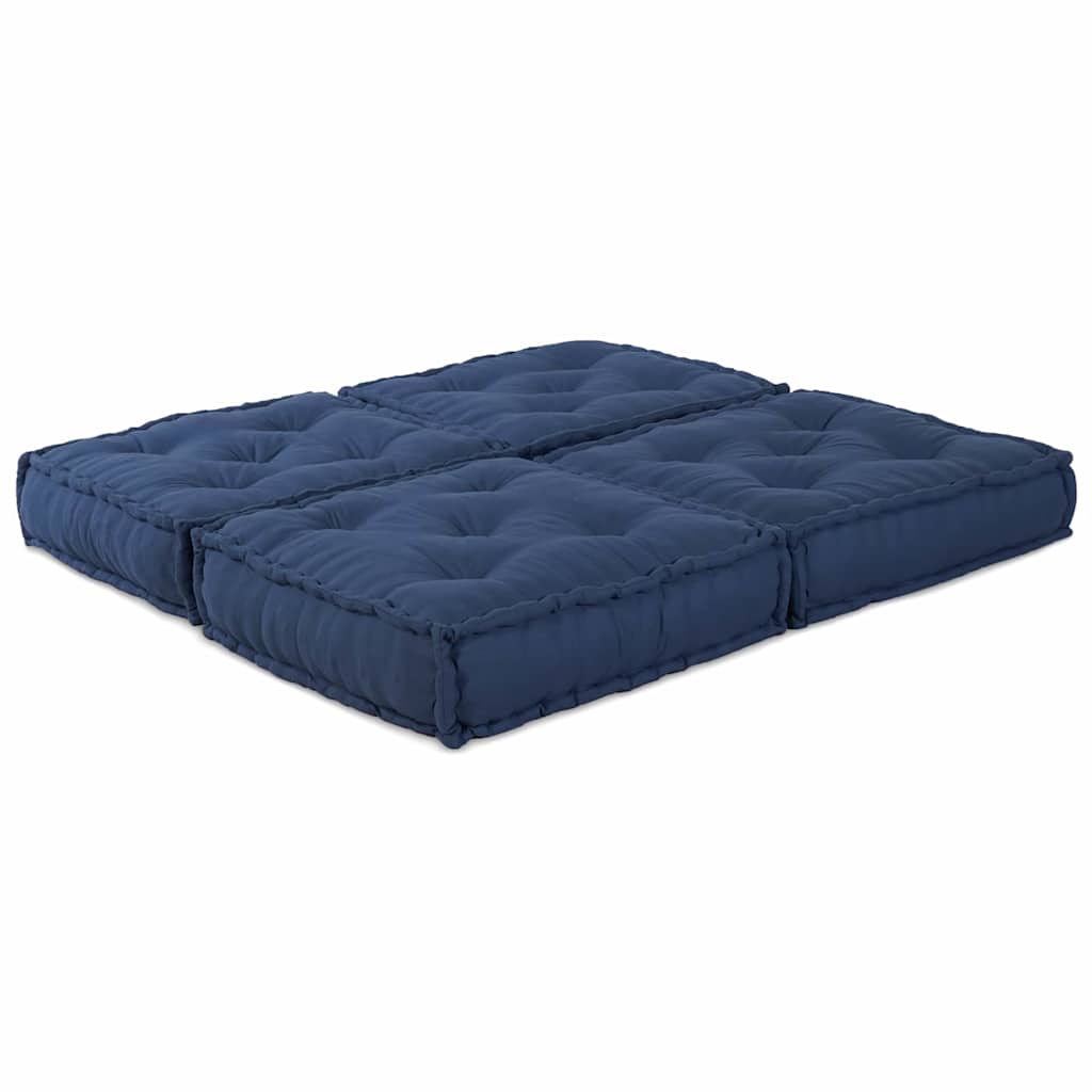 Vidaxl canapé modulable 2 pcs indigo 140 x 70 x 36 cm tissu