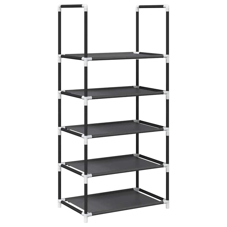 Vidaxx étagère à chaussures 5 couches 44x28x94 cm tissu non tissé noir