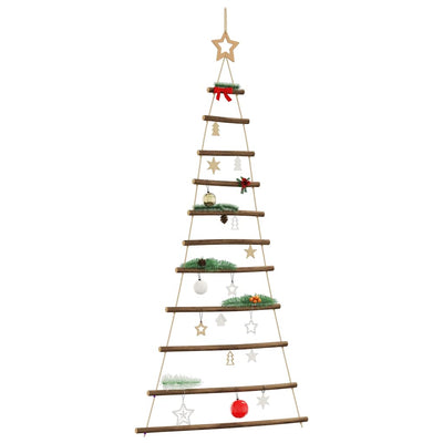 Vidaxx sapin de Noël suspendu avec étoile supérieure 74x150 cm branche naturelle