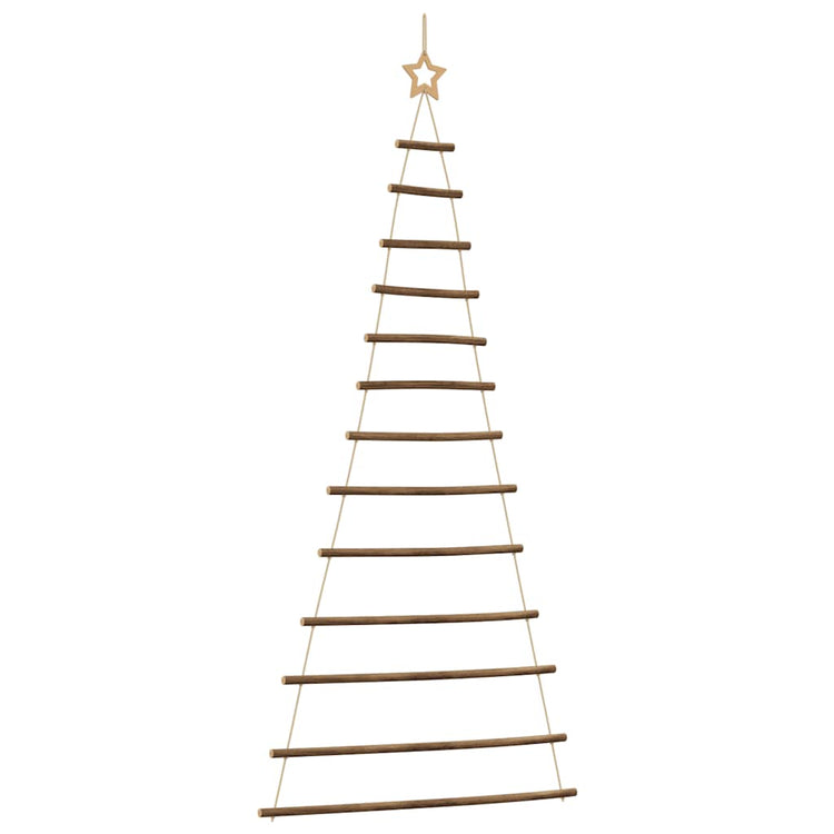 VidaXL sapin de Noël suspendu avec étoile supérieure 86x180 cm branche naturelle