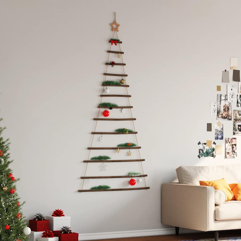VidaXL sapin de Noël suspendu avec étoile supérieure 86x180 cm branche naturelle