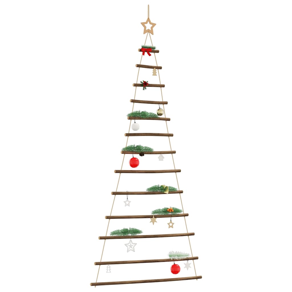 VidaXL sapin de Noël suspendu avec étoile supérieure 86x180 cm branche naturelle