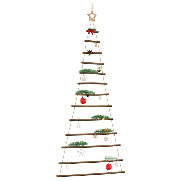 VidaXL sapin de Noël suspendu avec étoile supérieure 86x180 cm branche naturelle
