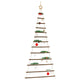 VidaXL sapin de Noël suspendu avec étoile supérieure 86x180 cm branche naturelle