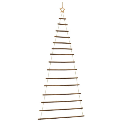 VidaXL sapin de Noël suspendu avec étoile supérieure 100x210 cm branche naturelle