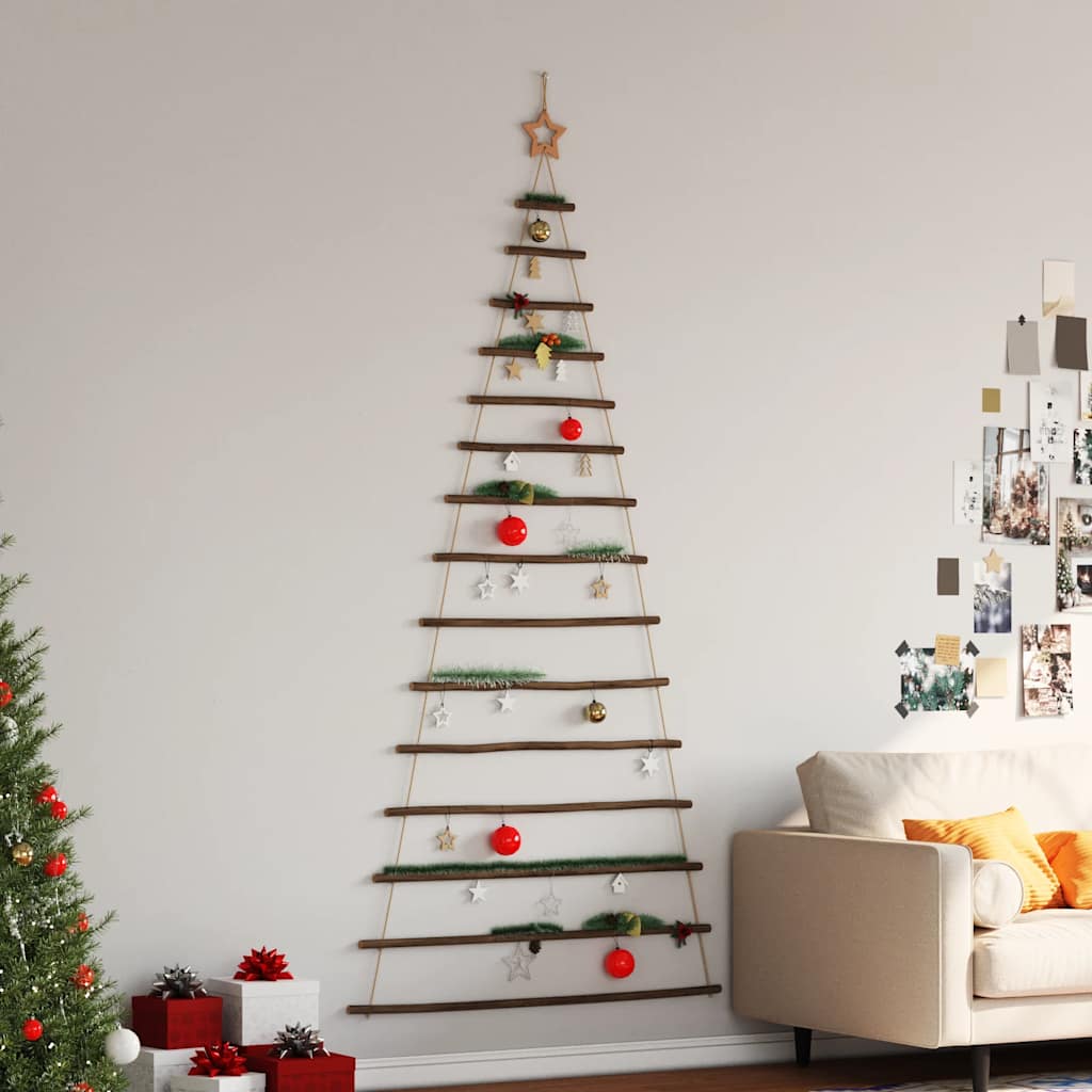 VidaXL sapin de Noël suspendu avec étoile supérieure 100x210 cm branche naturelle