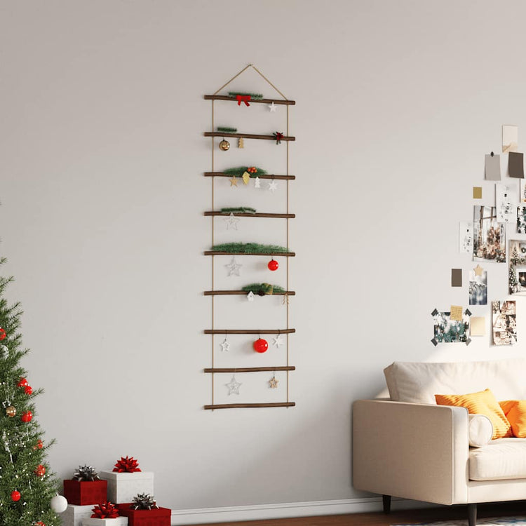 Échelle de décoration de paroi Vidaxl - Branche naturelle de 50x150 cm