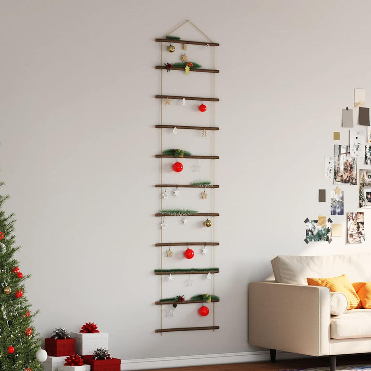 Échelle de décoration de paroi Vidaxl - Branche naturelle de 50x200 cm