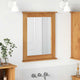 Vidaxx miroir vigo marron miel 55,5 x 5 x 70 cm bois de pin massif