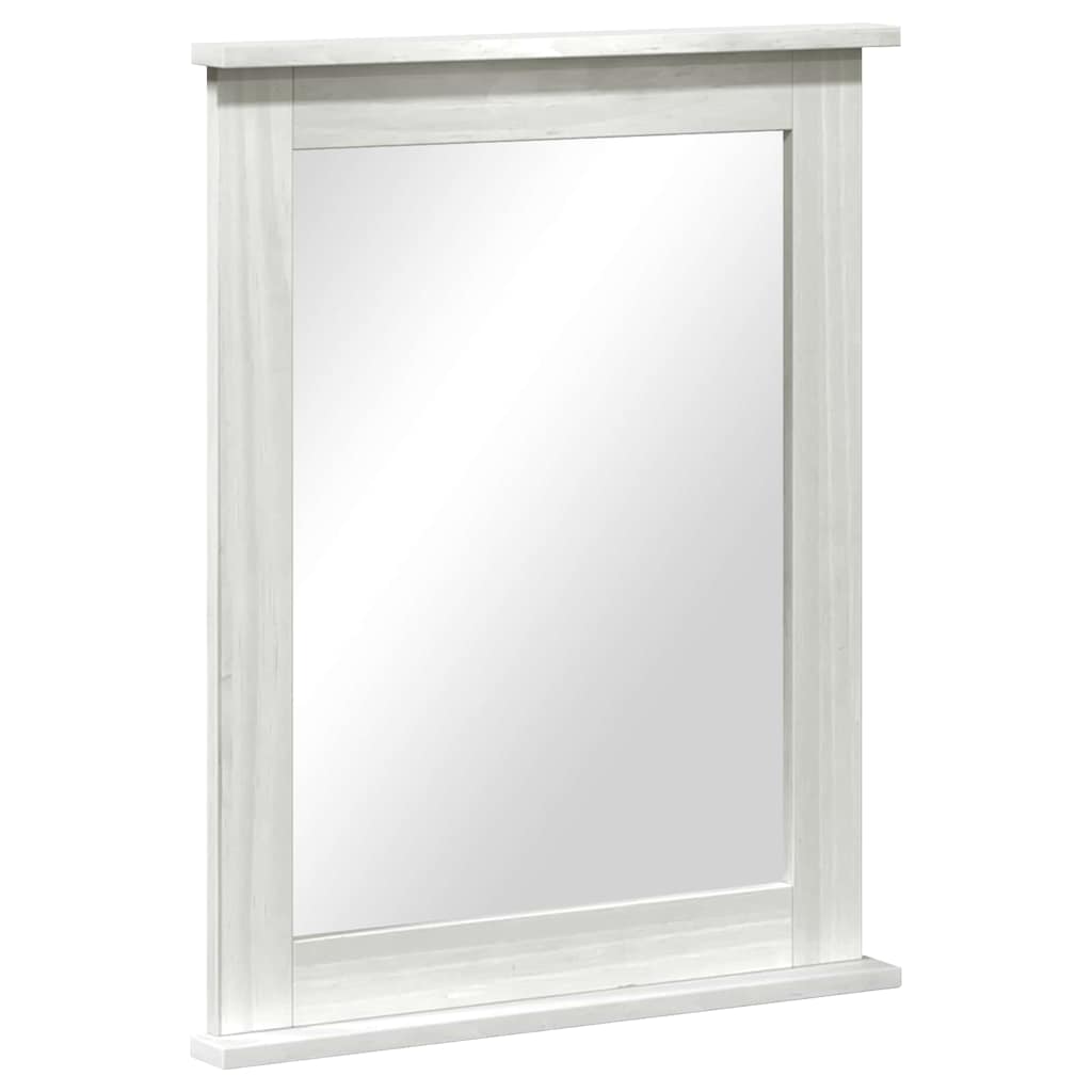 VidaXL miroir vigo blanc antique 55,5 x 5 x 70 cm bois de pin massif