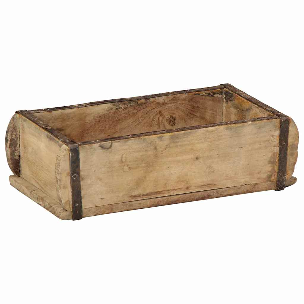 Vidaxxl plateau marron 30 x 15 x 9 cm bois massif recyclé