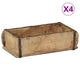 Vidaxxl plateau 4 pcs marron 30 x 15 x 9 cm bois massif recyclé