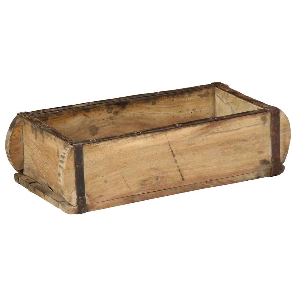 Vidaxxl plateau 4 pcs marron 30 x 15 x 9 cm bois massif recyclé