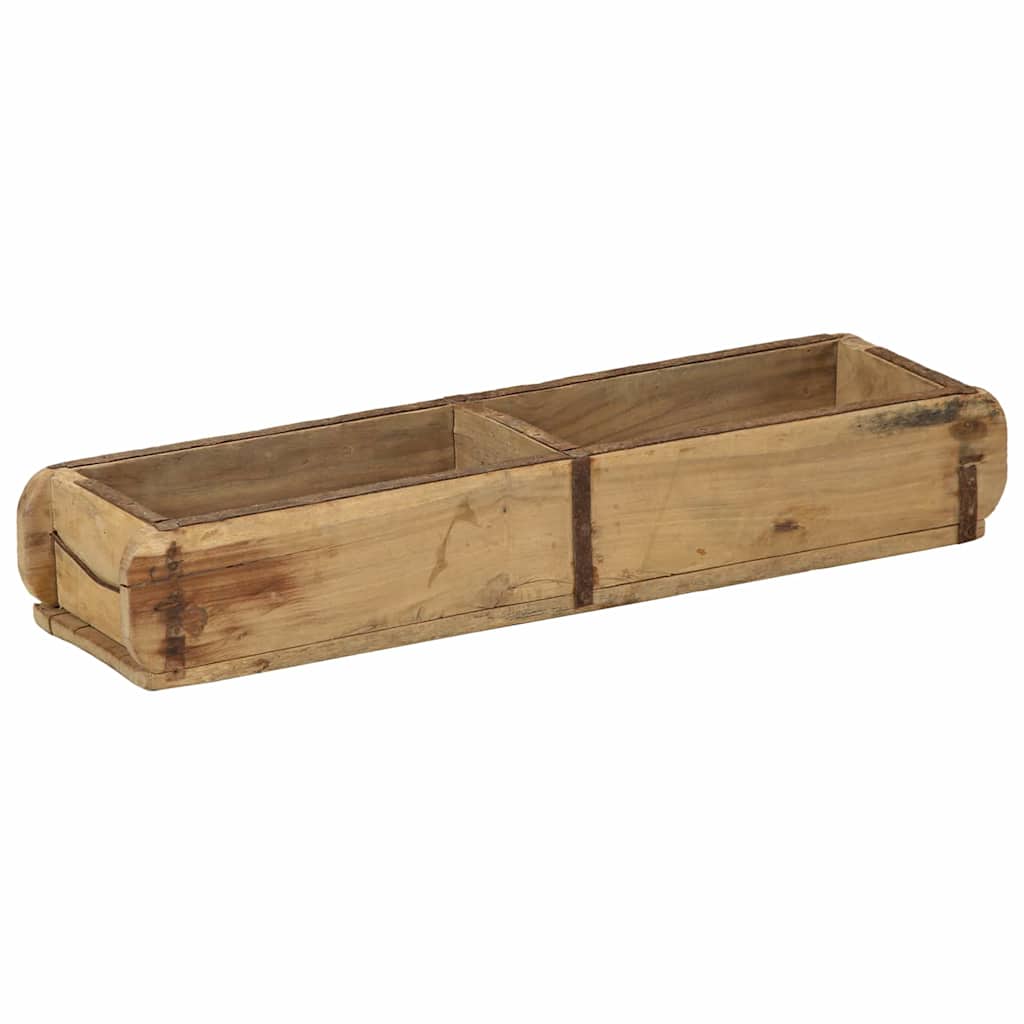 Plateau Vidaxxl marron 57 x 15 x 9 cm bois massif recyclé