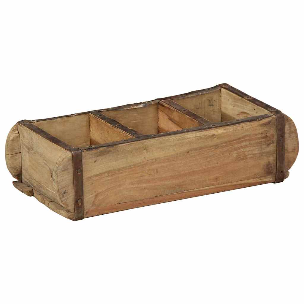Vidaxxl plateau 4 pcs marron 30 x 14 x 9 cm bois massif recyclé