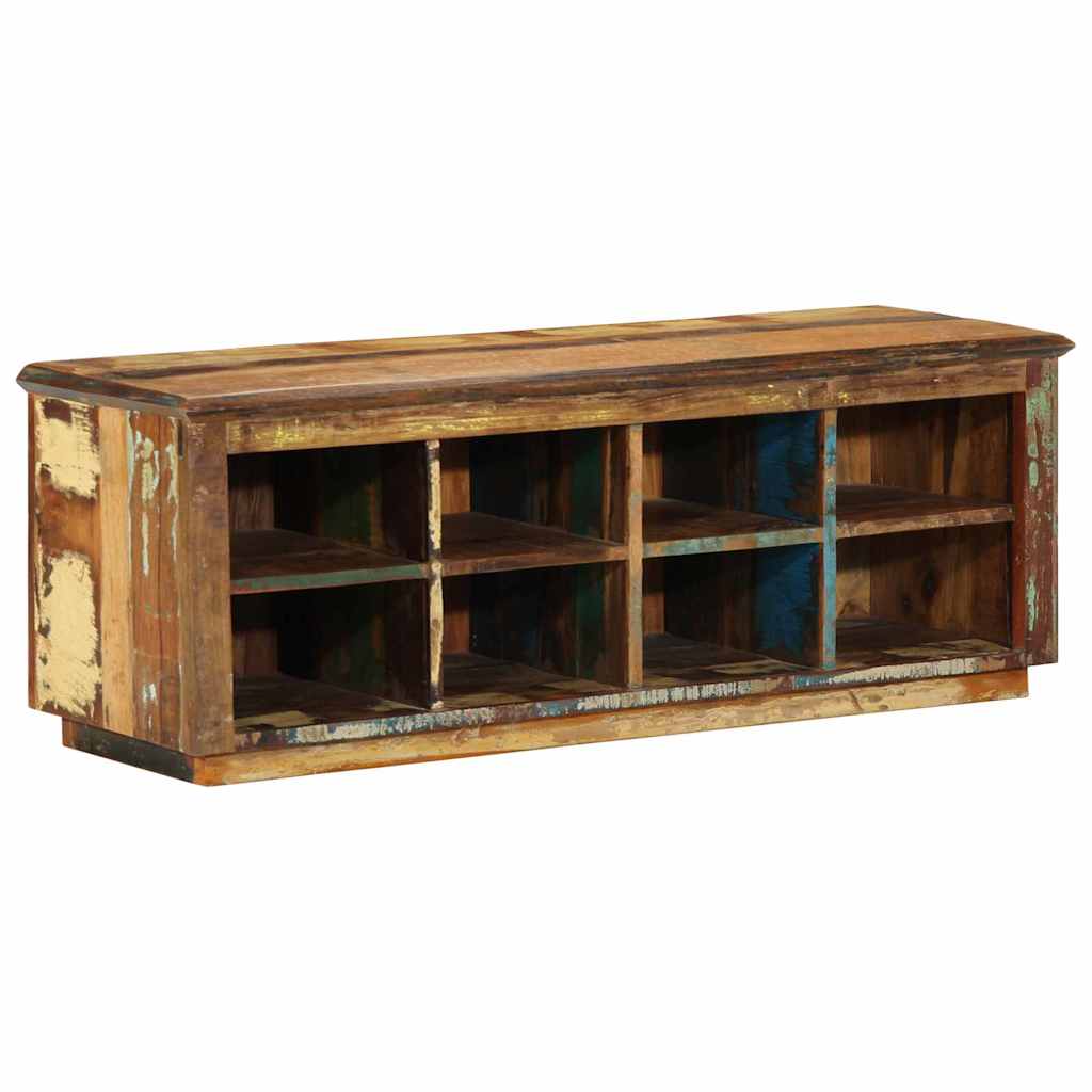 Vidaxx meuble à chaussures marron 110 x 35 x 40 cm bois massif recyclé