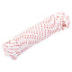 Vidaxl Trekkoord Start Corde blanc et rouge Ø4 mm 10 m de nylon