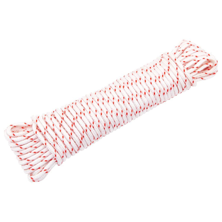 Vidaxl Trekkoord Start Corde blanc et rouge Ø5 mm 10 m de nylon