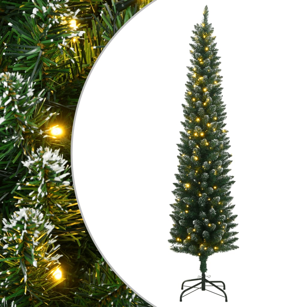 Vidaxx sapin de Noël artificiel étroit avec 300 LED 240 cm
