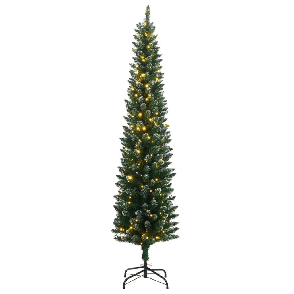 Vidaxx sapin de Noël artificiel étroit avec 300 LED 240 cm