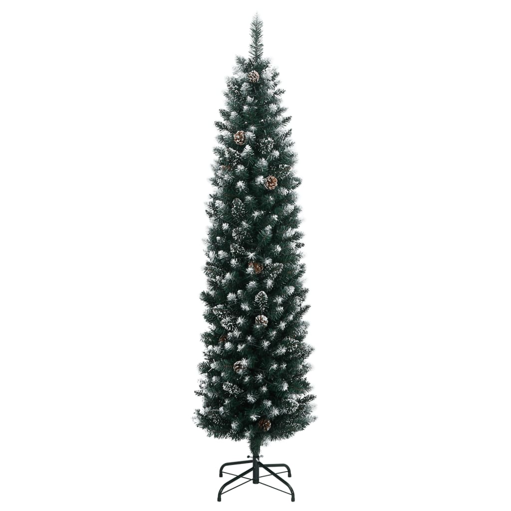 Vidaxx sapin de Noël artificiel étroit avec 150 LED 120 cm