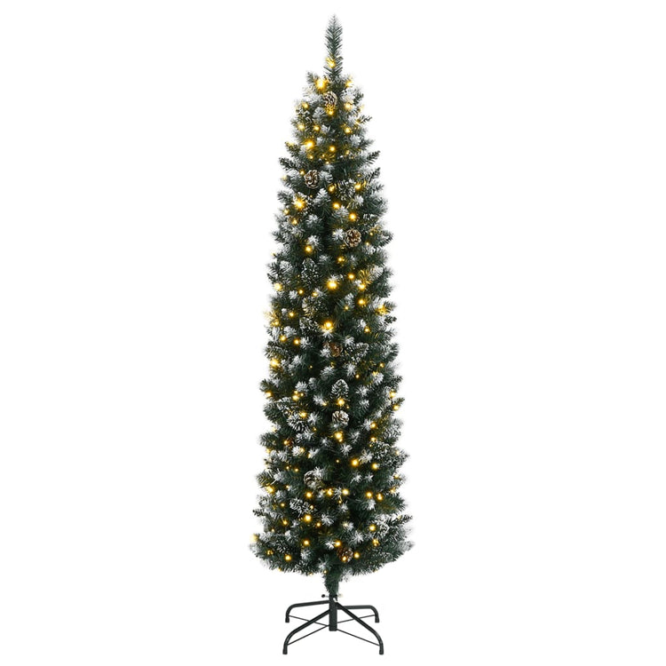 Vidaxx sapin de Noël artificiel étroit avec 150 LED 120 cm