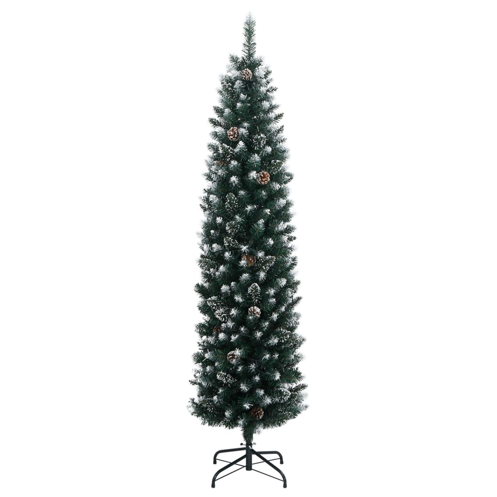 Vidaxx sapin de Noël artificiel étroit avec 150 LED 150 cm