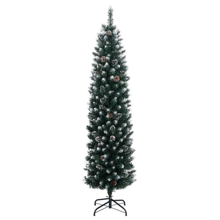 Vidaxx sapin de Noël artificiel étroit avec 150 LED 150 cm