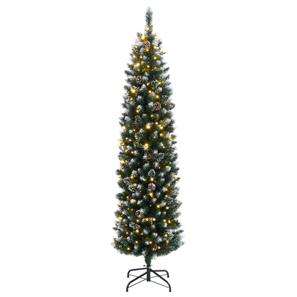 Vidaxx sapin de Noël artificiel étroit avec 150 LED 150 cm