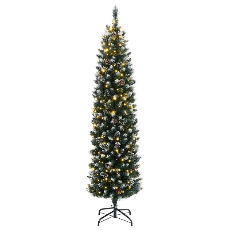 Vidaxx sapin de Noël artificiel étroit avec 150 LED 150 cm