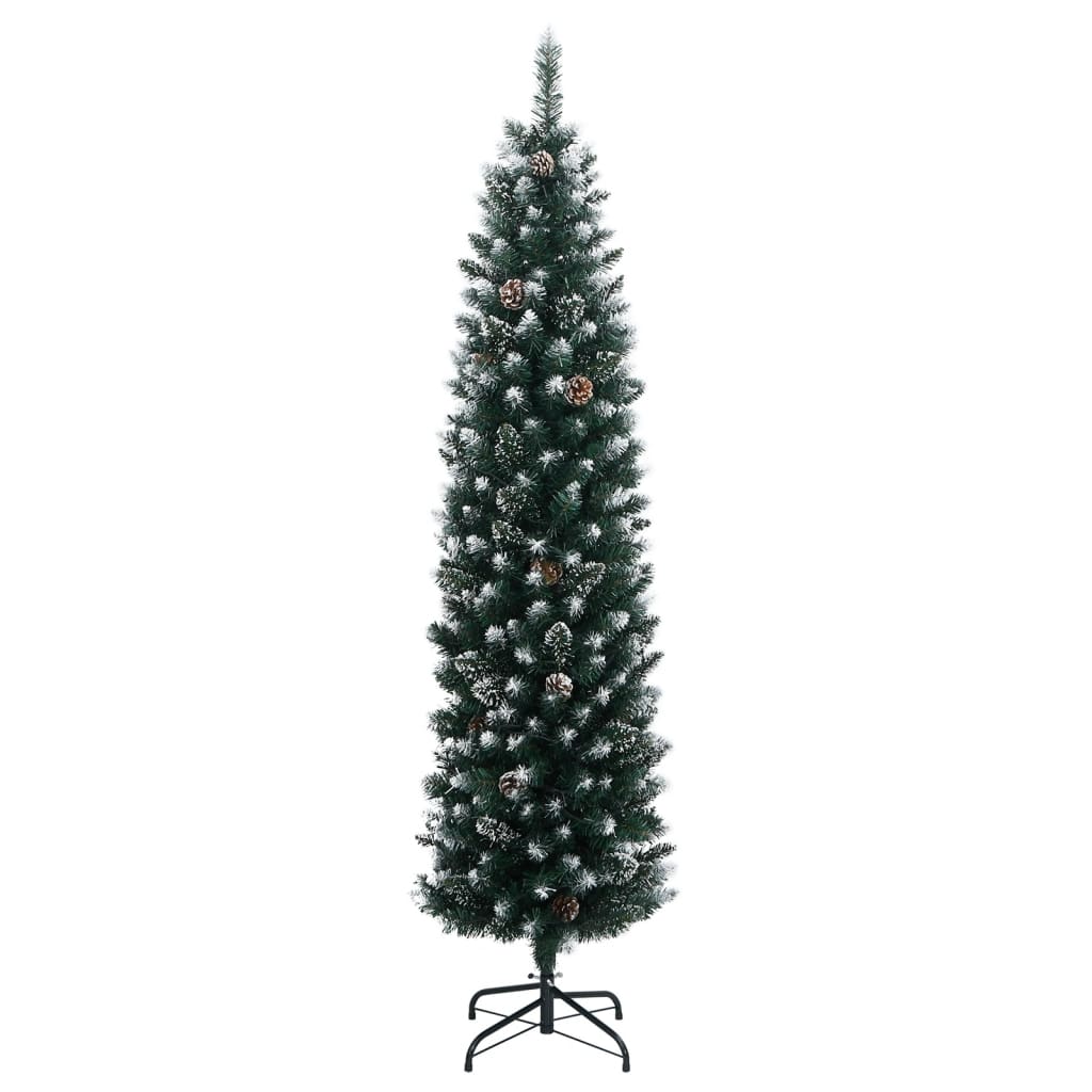 Vidaxx sapin de Noël artificiel étroit avec 300 LED 180 cm