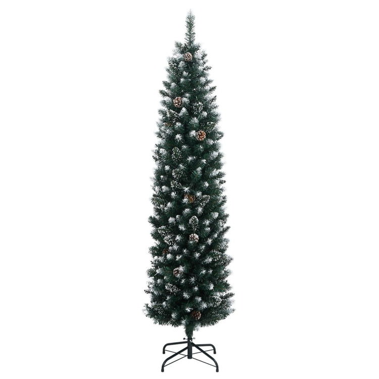 Vidaxx sapin de Noël artificiel étroit avec 300 LED 180 cm