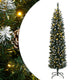 Vidaxx sapin de Noël artificiel étroit avec 300 LED 210 cm