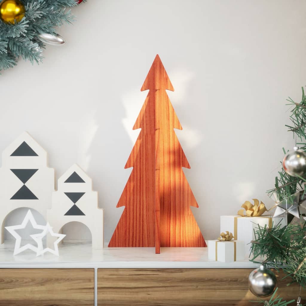 Vidaxl Décoration de Noël arbre de Noël 59,5 cm Brun