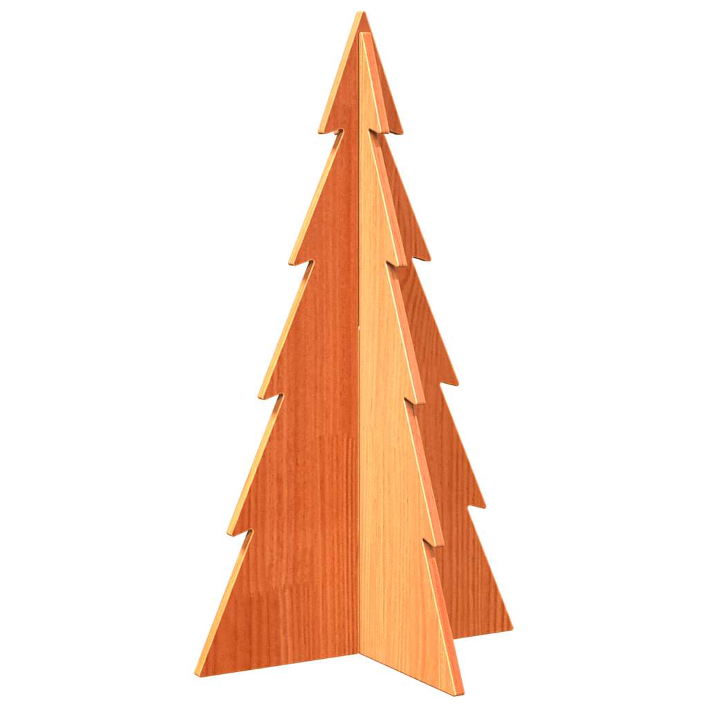 Vidaxl Christmas Decoration arbre de Noël 80 cm Lavage de pin massif brun