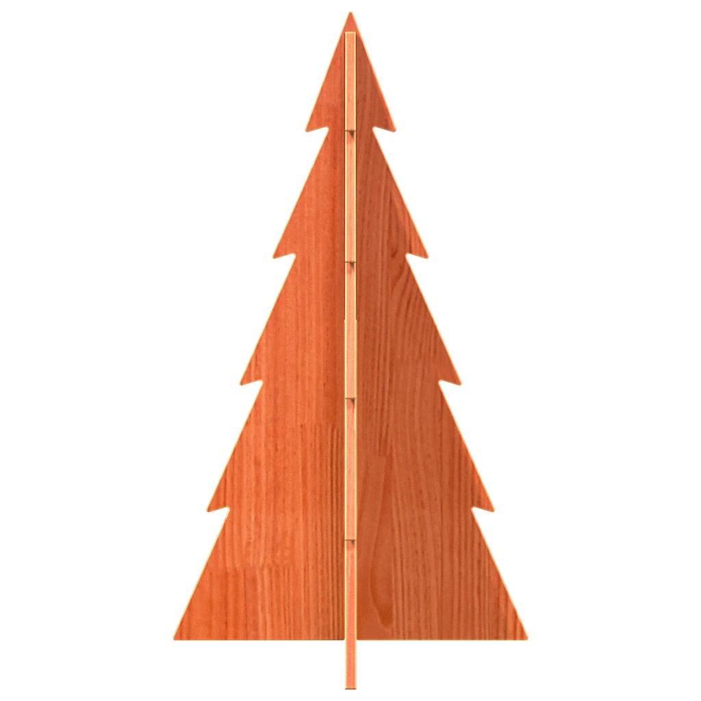 Vidaxl Christmas Decoration arbre de Noël 80 cm Lavage de pin massif brun
