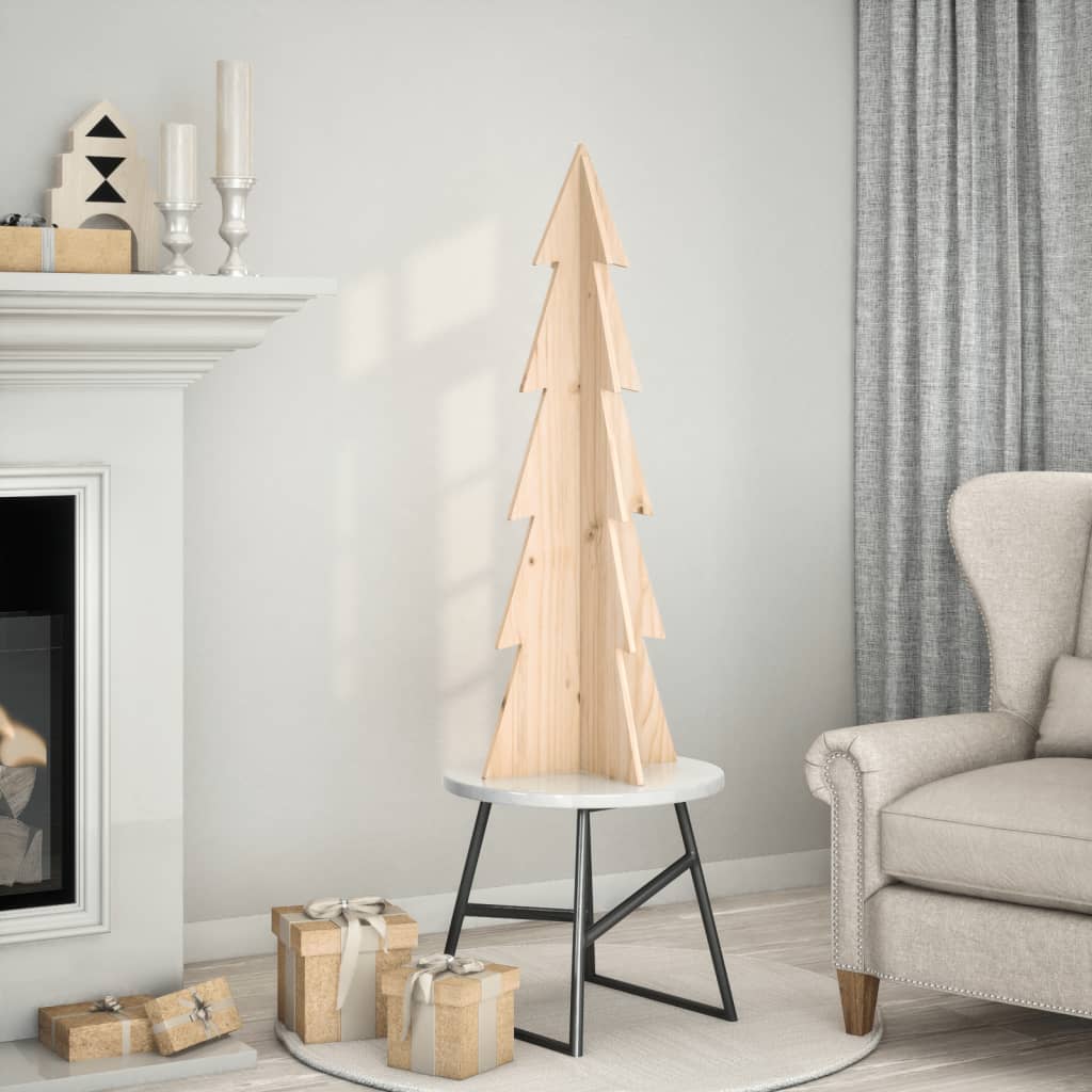Vidaxl Décoration de Noël arbre de Noël 112 cm Pine solide