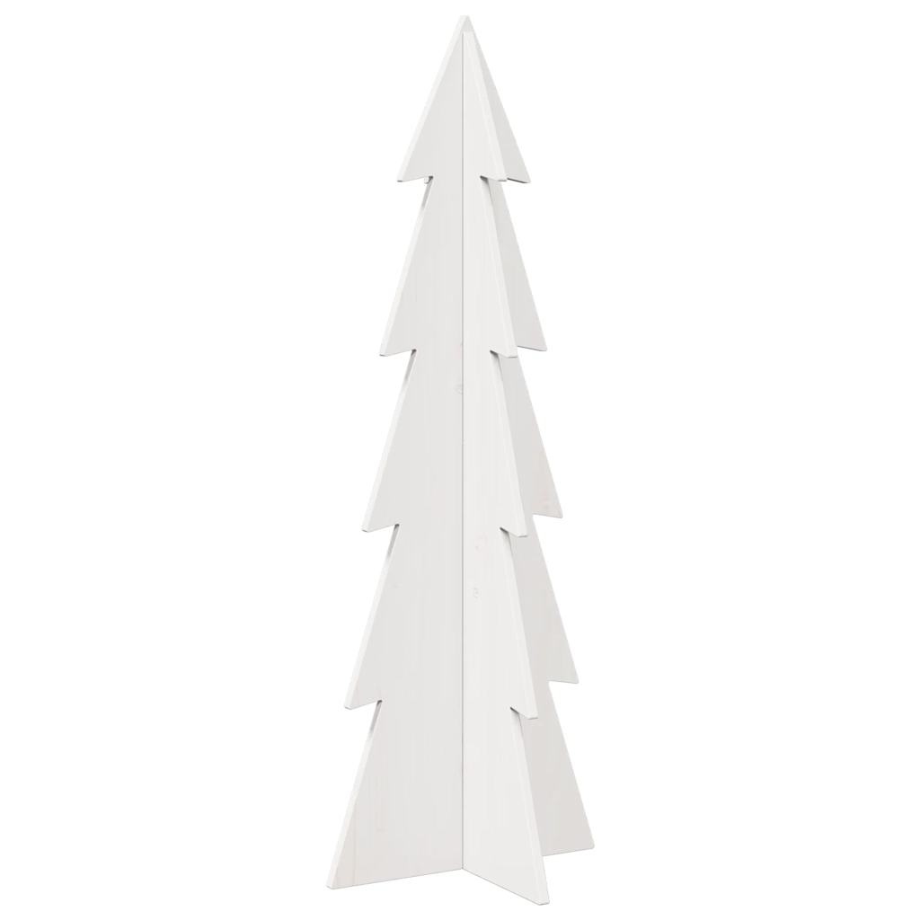 Vidaxl Décoration de Noël arbre de Noël 112 cm Pine solide blanc
