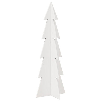 Vidaxl Décoration de Noël arbre de Noël 112 cm Pine solide blanc