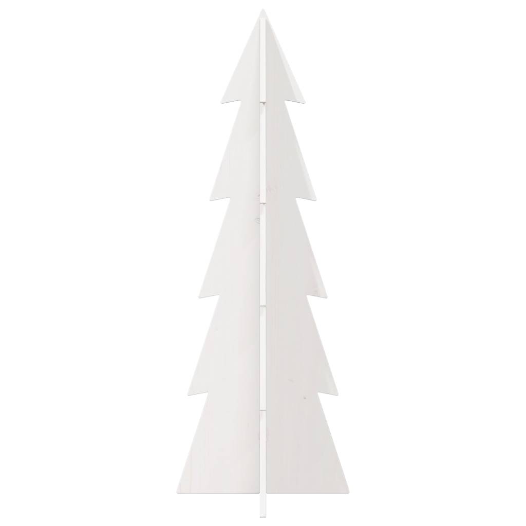 Vidaxl Décoration de Noël arbre de Noël 112 cm Pine solide blanc