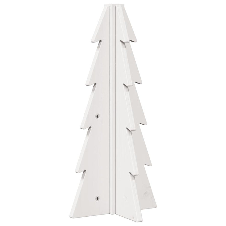 Vidaxl Décoration de Noël arbre de Noël 49 cm Pine solide blanc