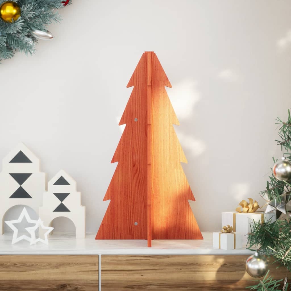 Vidaxl Christmas Decoration arbre de Noël 69,5 cm Brun