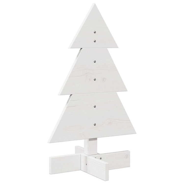 Vidaxl Décoration de Noël arbre de Noël 60 cm Pine solide blanc