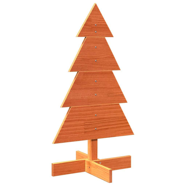 Vidaxl Christmas Decoration arbre de Noël 80 cm Lavage de pin massif brun